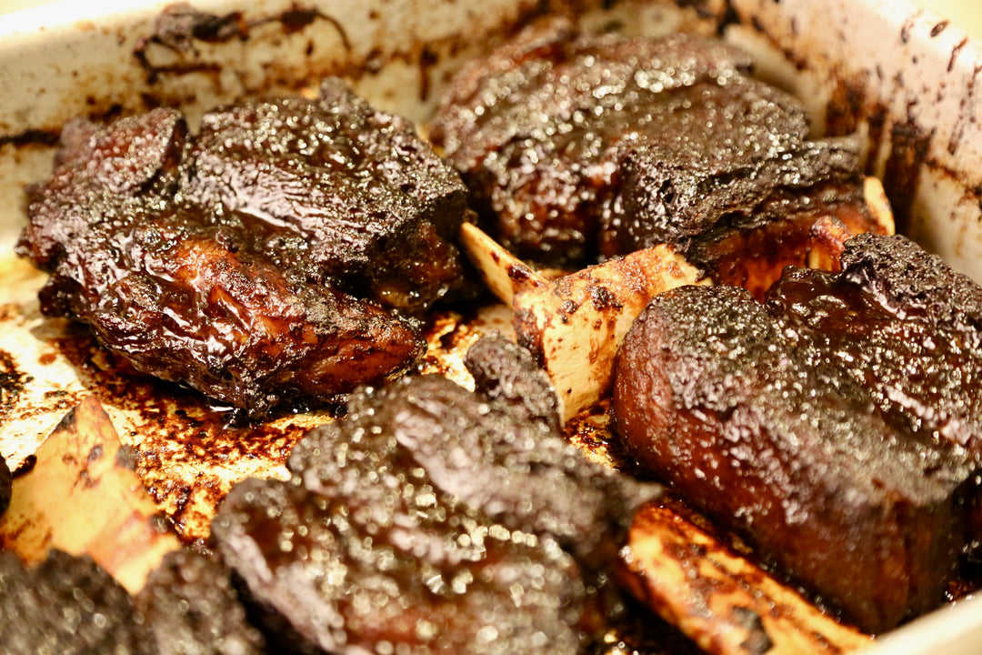 Braised and Glazed Coffee Short Ribs