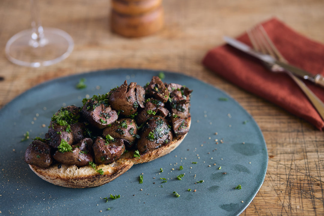 Cooked ox kidney