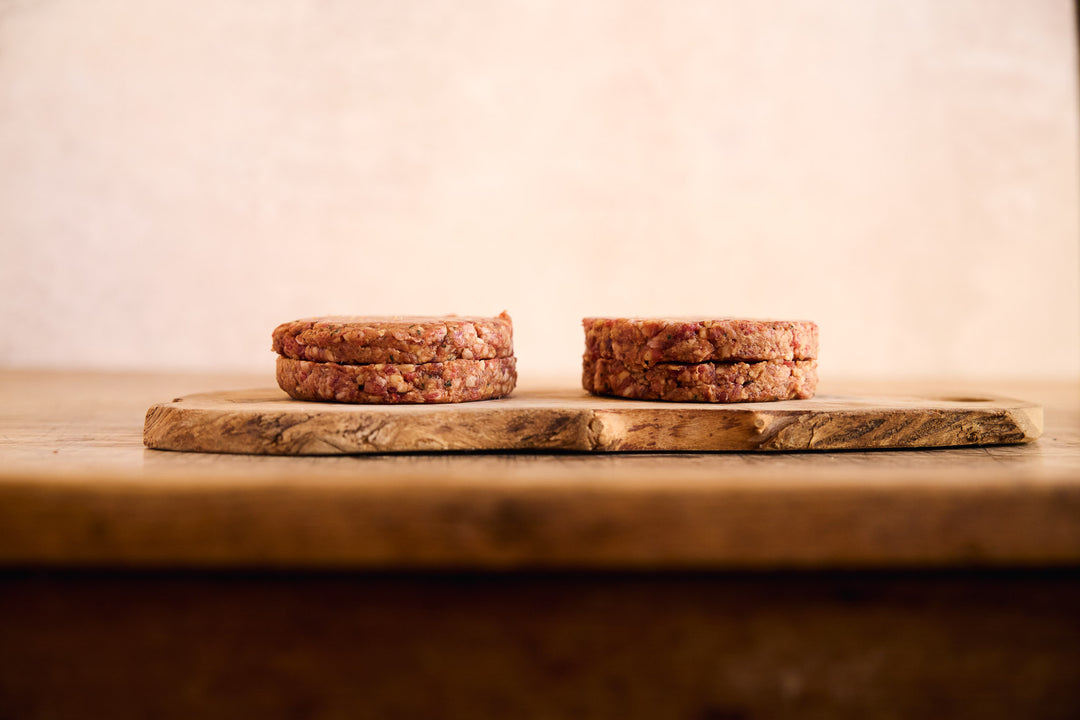 Curried Mutton Burger Raw