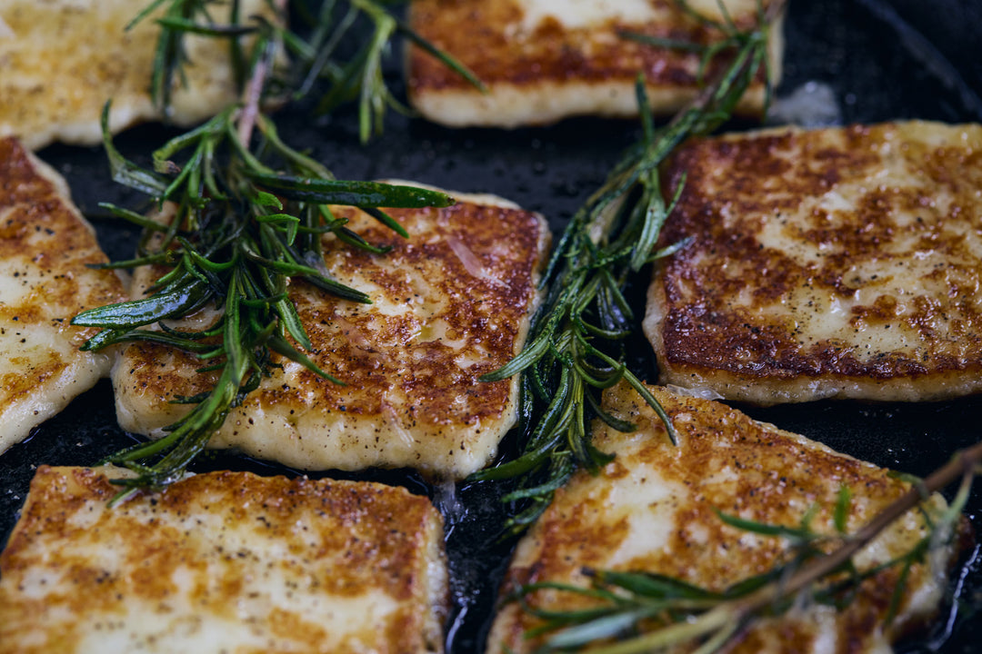 Frying cheese