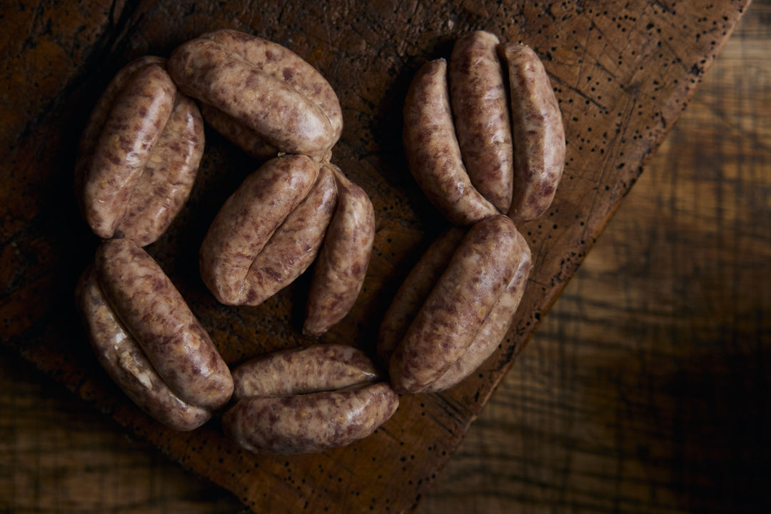 Raw Linked Cocktail Sausages