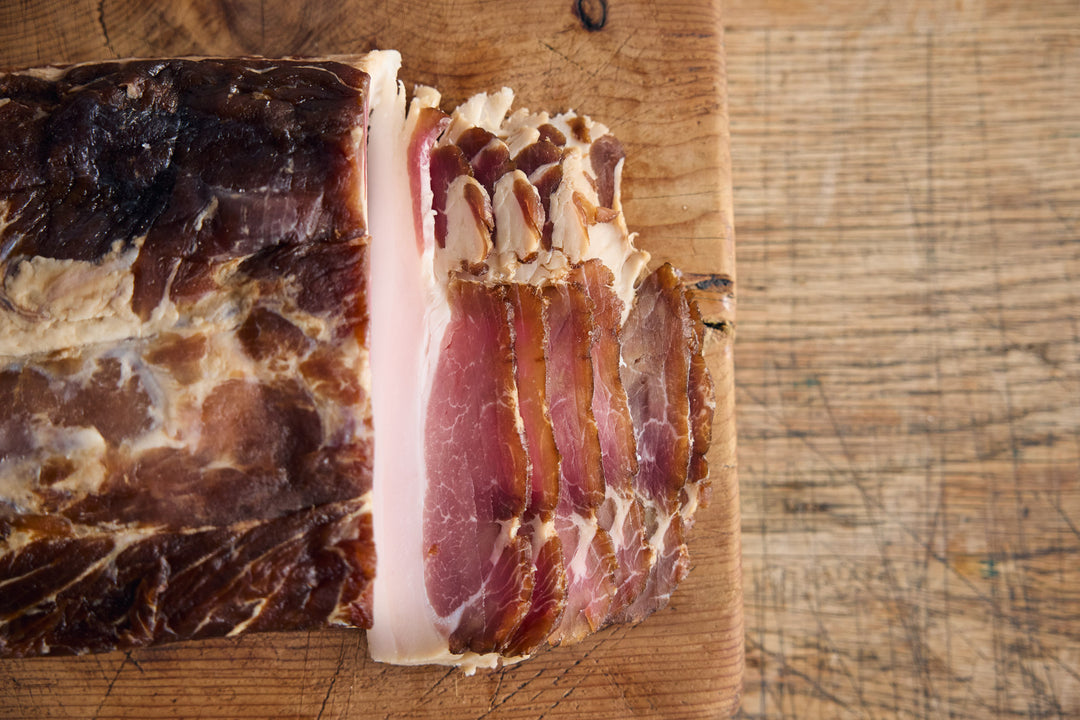 Sliced unsmoked back bacon