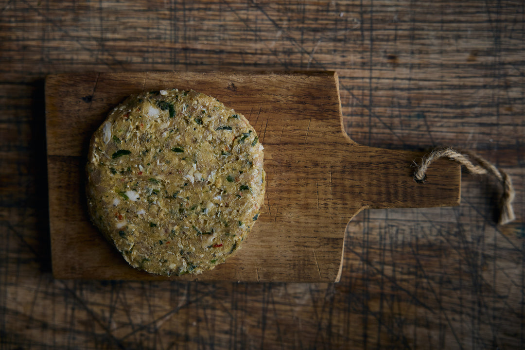 Thai chicken burger patty