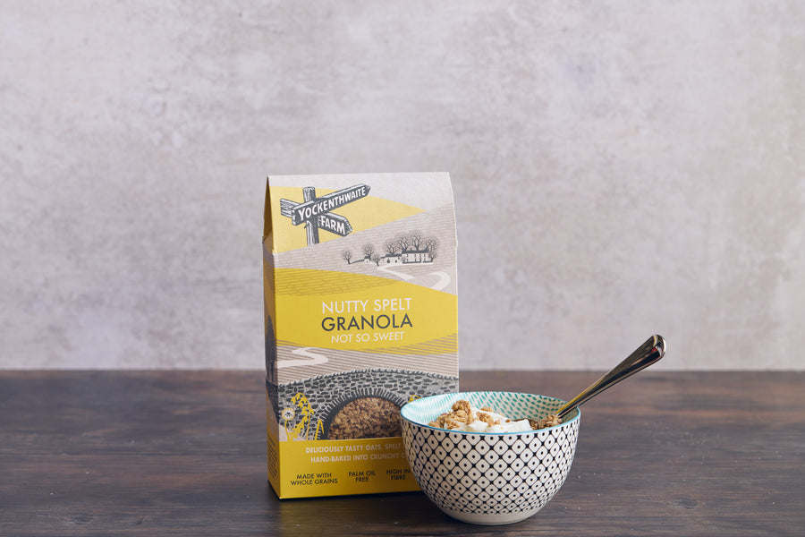 Yockenthwaite farm nutty spelt granola and yoghurt