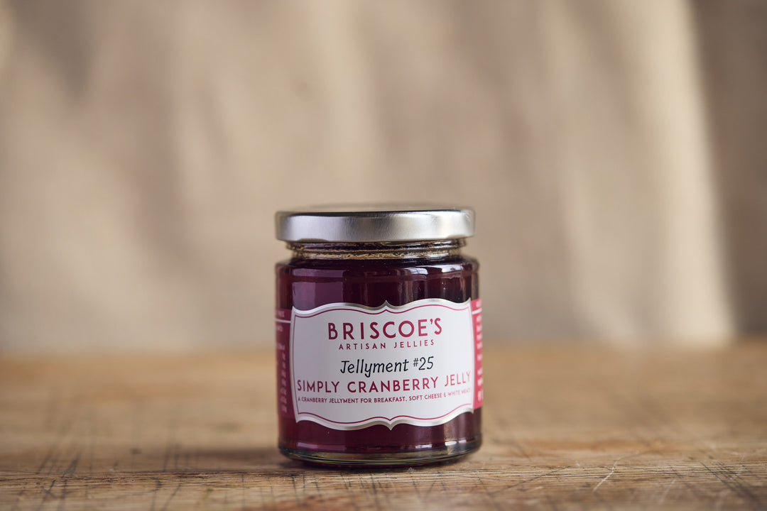 Briscoes cranberry jelly jar