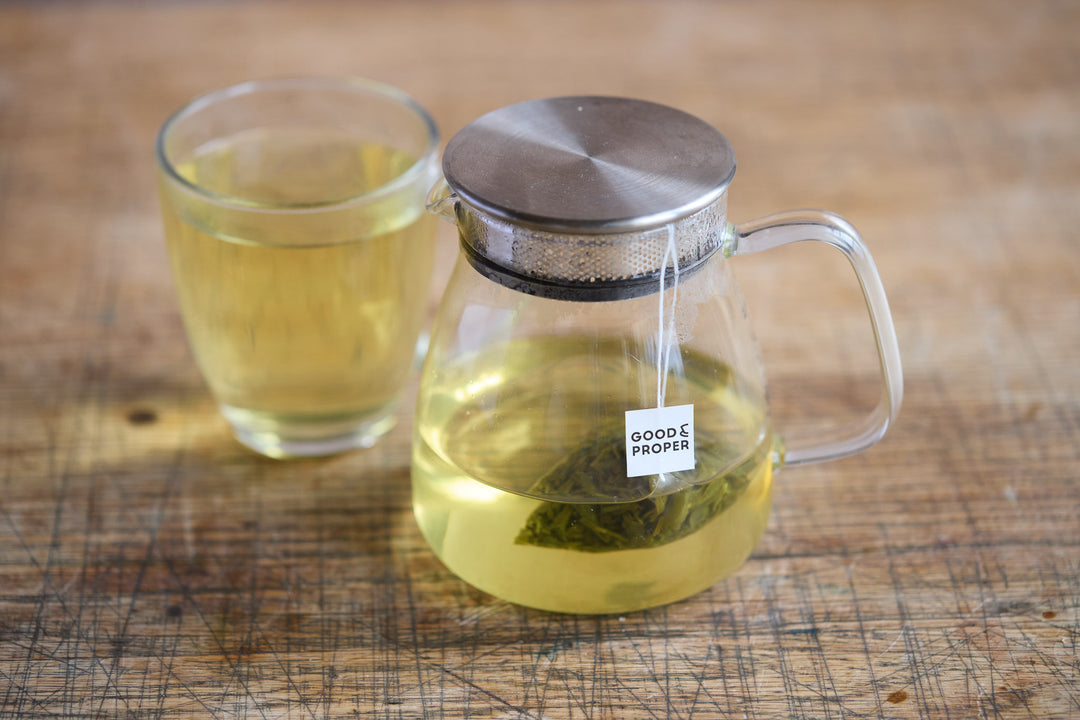 Green tea teapot