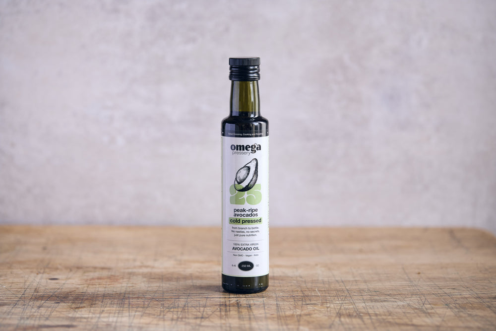Omega Pressery Avocado Oil Bottle