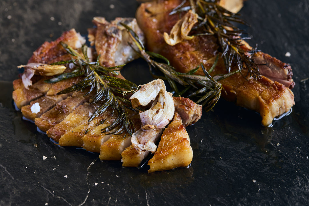 Pork Chop On Slate