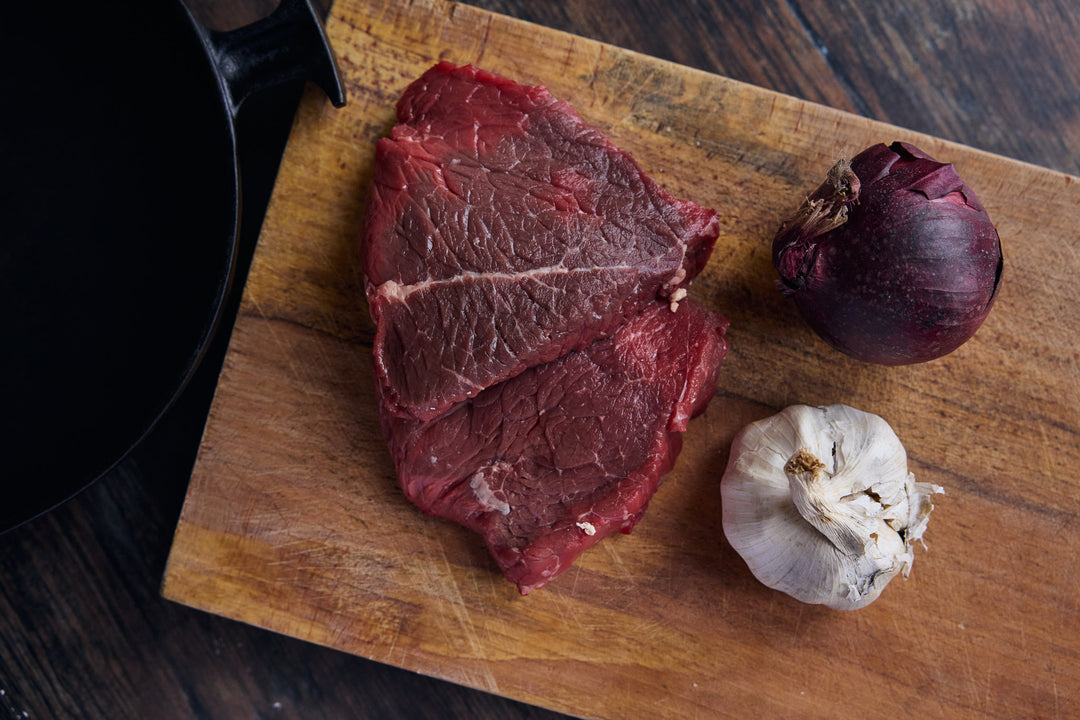 Raw Grass Fed Beef Braising Steak