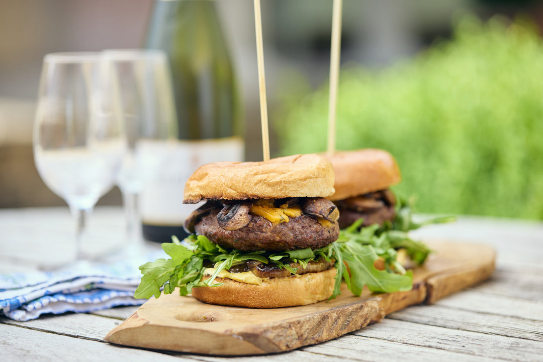 Handmade Grass Fed Beef Burgers