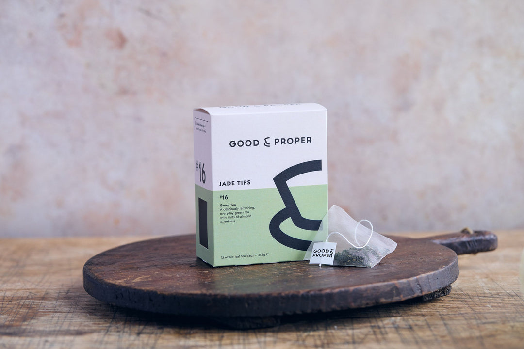 Good and Proper Jade Tips Green Tea Teabags - eatTelfit