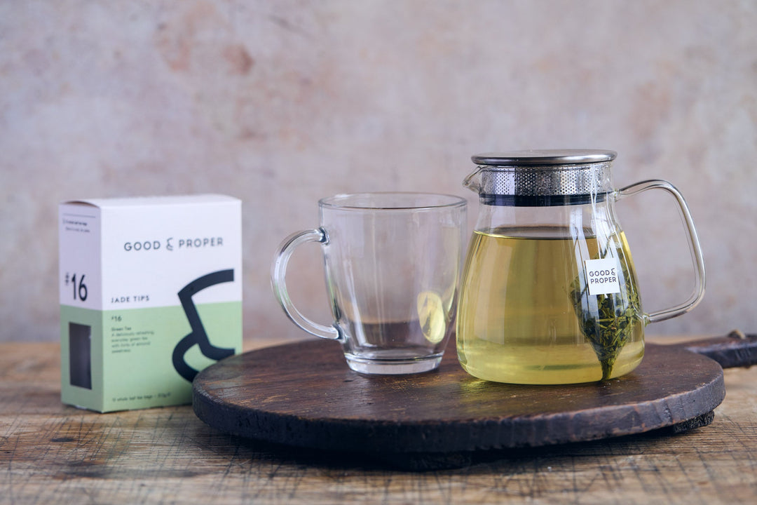 Good and Proper Jade Tips Green Tea Teabags - eatTelfit
