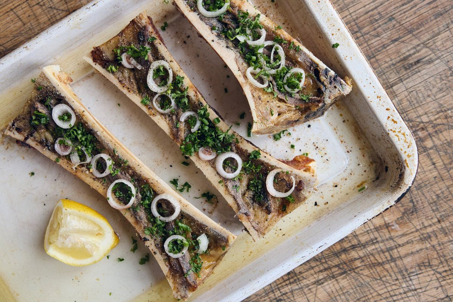 Grass Fed Beef Marrow Bone Boats - eatTelfit