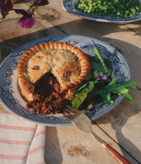 Image of Grass-Fed Beef Steak, Mushroom and Ale Pie