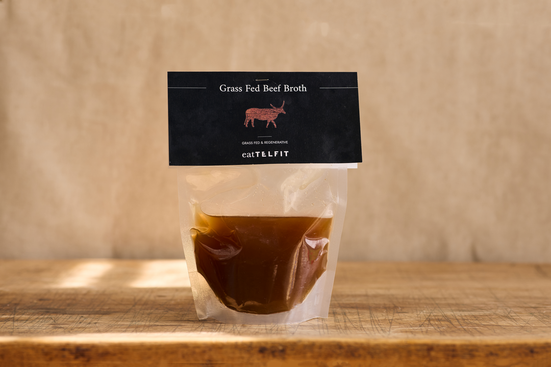 beef bone broth in a bag