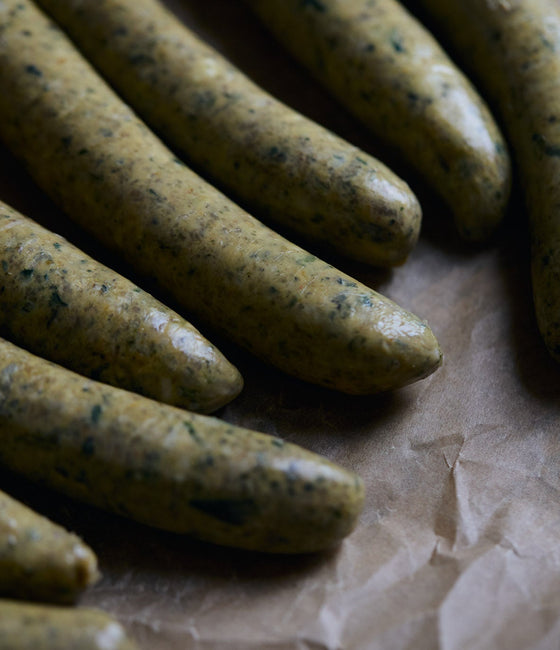 Image of Green Harissa Chicken Sausages