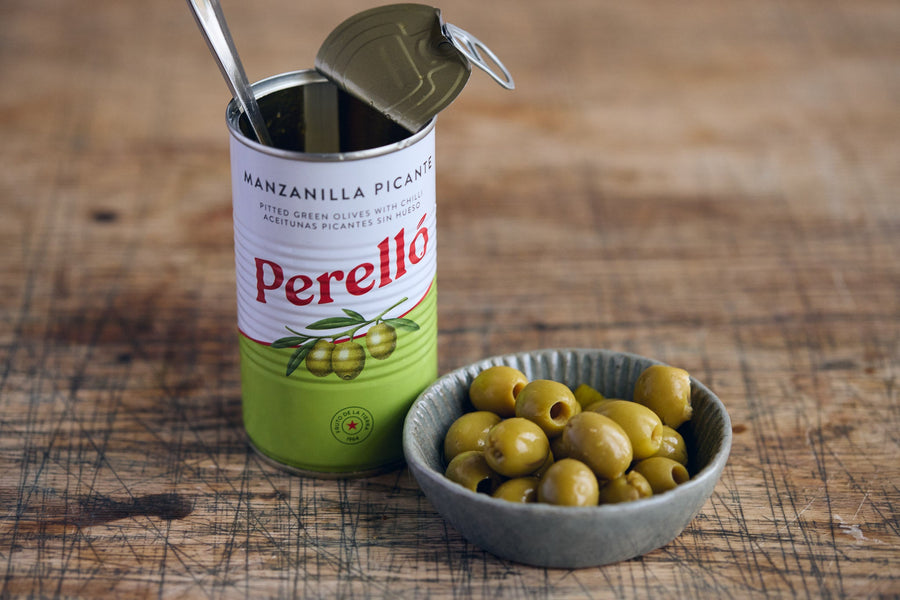 Perello Manzanilla Olives with Chilli - eatTelfit