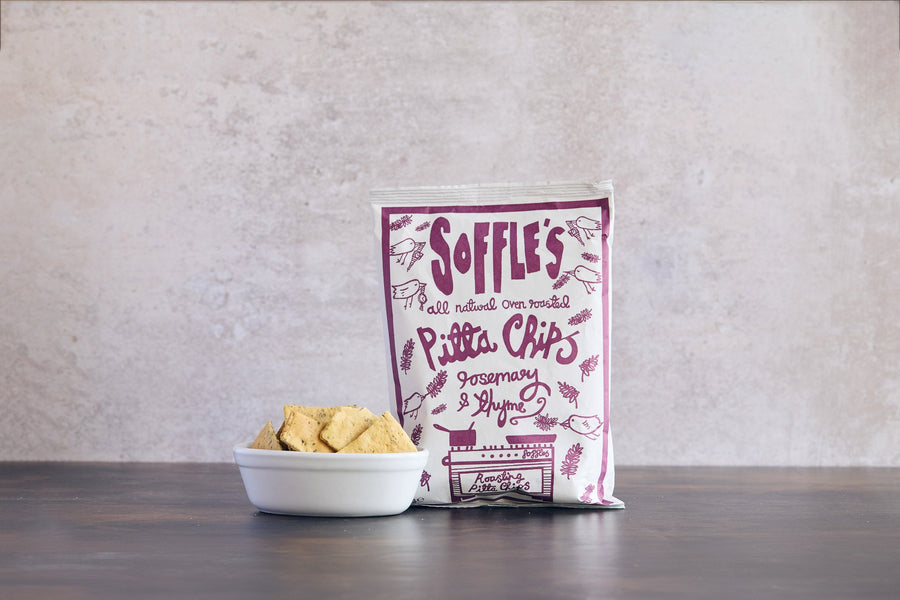 Soffles Rosemary and Thyme Pitta Chips  - eatTelfit