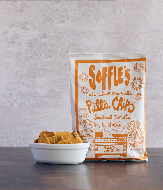 Image of Soffles Sundried Tomato and Basil Pitta Chips 