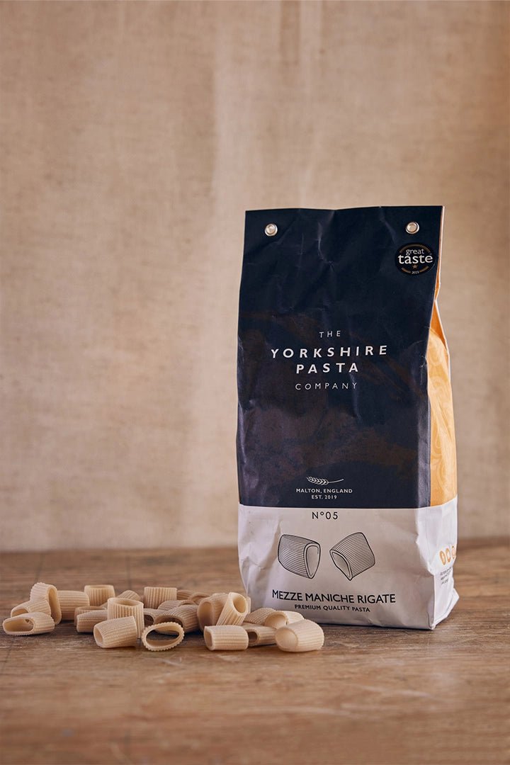 Yorkshire Pasta Company - No. 5 Mezze Maniche Rigate - eatTelfit